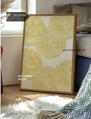 Tranh Màu Vàng Đáng Yêu Ngọt Ngào Hoa Cúc Chanh Mây Vịt Động Vật Chữ Dễ Thương Pastel Tối Giản Đơn Dọc Treo Tường Tráng Gương / Canvas Cao Cấp Trang trí Quán Cafe Showroom Thời Trang