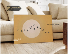 Tranh Màu Vàng Đáng Yêu Ngọt Ngào Hoa Cúc Chanh Mây Vịt Động Vật Chữ Dễ Thương Pastel Tối Giản Đơn Dọc Treo Tường Tráng Gương / Canvas Cao Cấp Trang trí Quán Cafe Showroom Thời Trang