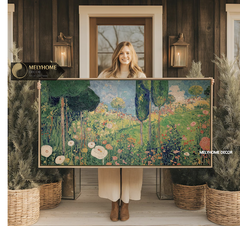 Tranh Khổ Lớn Ngang Rừng Cây Sông Nước In Kiểu Phong Cách Sơn Dầu Vintage Retro Châu Âu Phong Cảnh Treo Tường Canvas / Tráng gương trang trí phòng khách sạn, phòng ngủ- MELYHOME DECOR