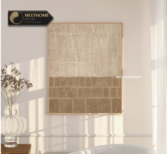 12 Mẫu Tranh Nâu Cafe Đất Xám Be Trừu Tượng Boho Minimalist Wabi Sabi Nhật Bản Tối Giản Đơn Dọc Treo Tường Tráng Gương / Canvas Cao Cấp Trang trí