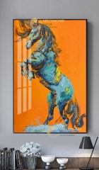 Tranh treo tường đơn dọc canvas Tráng gương ngựa hiện đại (tỷ lệ 2:3) -5