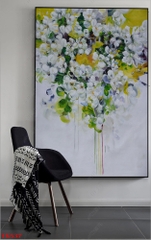 Tranh treo tường canvas Tráng gương cao cấp hoa tỷ lệ 2:3 -55