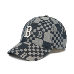 Nón MLB Xanh Đen Caro B