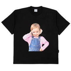 ÁO ADLV BABY FACE TELEPHONE GIRL SHORT SLEEVE T-SHIRT R BLACK