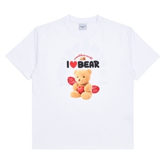 ÁO ADLV I LOVE TEDDY BEAR SHORT SLEEVE T-SHIRT WHITE