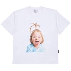ÁO ADLV BABY FACE APPLE HAIR BOY SHORT SLEEVE T-SHIRT WHITE