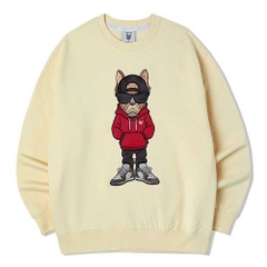 Áo Nỉ Sweater LifeWork Big Hood Hip Dog Sweatshirt Màu Vàng Nhạt