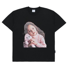 Áo Phông Acmé De La Vie ADLV Baby Face Rabbit Doll Short Sleeve Tshirt Màu Đen