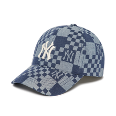 Nón MLB Xanh đậm Caro NY