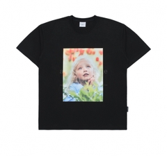 ÁO THUN ADLV BABY FACE FLOWER GARDEN GIRL ĐEN