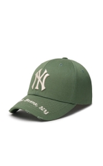 Nón MLB viền rách xanh rêu