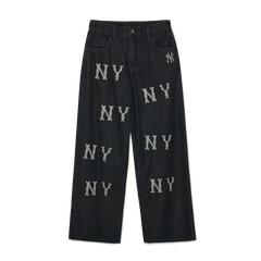 Quần Jean Nữ MLB Multi Mega Logo New York Yankees New York Yankees 3FDPB0534-50BKS Màu Đen Size Xs