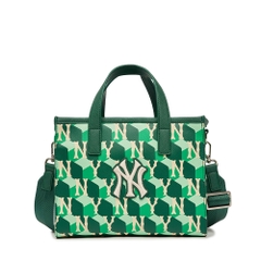 Giỏ MLB Cube Monogram Small Tote Bag New York Yankees D.Green