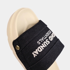 Dép Nam Nữ Nam Nữ Second Sunday Denim Slides SL12