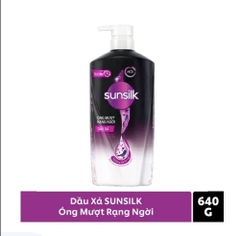 Dầu xả Sunsilk đen óng mượt rạng ngời chai 640g