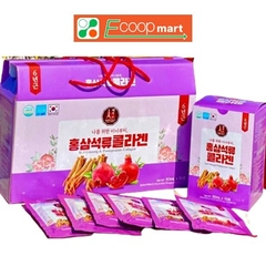 Nước Hồng Sâm Collagen lựu Hansusam 50ml x 30 gói