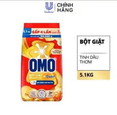 OMO Bột Giặt Comfort Tinh Dầu Thơm Sang Trọng 5.1kg/3 gói