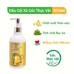 Dầu Gội Xả Thảo Mộc & Tinh Chất Bạc Hà Peace Mass 300ml