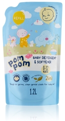 Nước giặt xả POM POM Newborn1.2L