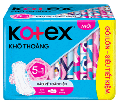 Băng vệ sinh Kotex Khô Thoáng siêu mỏng 20 miếng