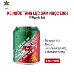 Nước tăng lực Sâm ngọc linh K5 - lon 250ml