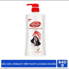 Dầu gội Lifebuoy mềm mượt kháng khuẩn chai 640g