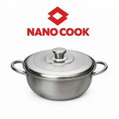 Nồi lẩu INOX 1 đáy + nắp inox Nanocook