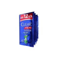 Dầu gội Clear Men mát lạnh Bạc Hà Dây 5g* 14 gói