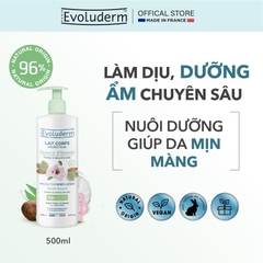 Sữa dưỡng thể thiên nhiên thuần chay Evoluderm tinh chất Hạnh nhân 500ml