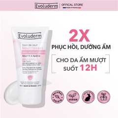 Kem dưỡng ẩm thiên nhiên thuần chay Evoluderm cho da khô và nhạy cảm 50m