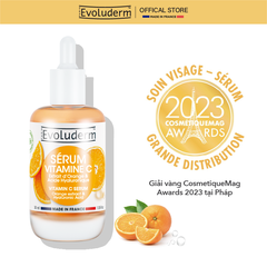 Serum Vitamin C thiên nhiên thuần chay Evoluderm dưỡng trắng sáng da 30ml
