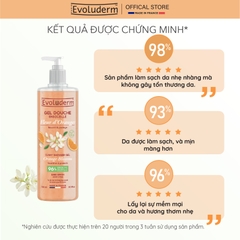 Gel tắm thiên nhiên thuần chay Evoluderm tinh chất Hoa Blossom 500ml