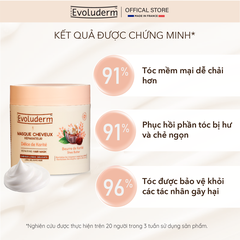 Kem ủ thiên nhiên không Silicon Evoluderm chiết xuất bơ hạt mỡ dành cho tóc dài, yếu 500ml