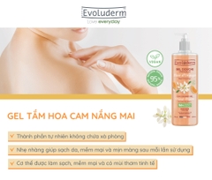 Gel tắm thiên nhiên thuần chay Evoluderm tinh chất Hoa Blossom 500ml