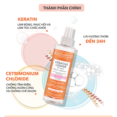 Xịt dưỡng tóc thiên nhiên không Silicon Evoluderm bổ sung Keratin 250ml