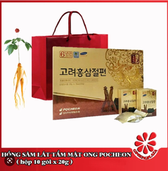 Hồng Sâm lát tẩm Mật Ong - hộp 20g*10 gói