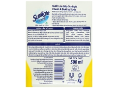 Nước lau bếp Sunlight Chanh & Baking Soda / chanh & sả chai 500ml
