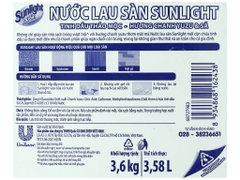 Nước lau sàn Sunlight Sả Chanh 3.6kg