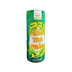 Trà Thảo Mộc Xáo Tam Phân Khánh Hòa Pomtea - Đường Phèn Lon 240ml