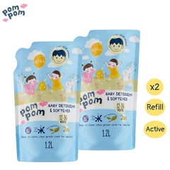 Nước giặt xả POM POM Acitve 1.2L