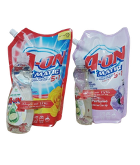 Combo Nước giặt A-ON Matic 5in1 hương nắng mai bịch 2.2kg. Tặng nước rửa chén A-ON 400g