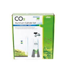 Bộ cung cấp CO2 bình 1.0 lít - Ista CO2 Aluminum Cylinder Set Advance - 1L Face Sise