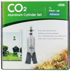Bộ cung cấp CO2 bình 1.0 lít - Ista CO2 Aluminum Cylinder Set Advance - 1L Face Up