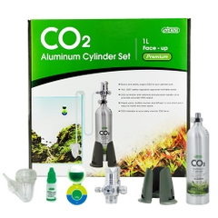 Bộ cung cấp CO2 bình 1.0 lít - Isat CO2 Aluminum Cylinder Set Premium - 1L Face Up