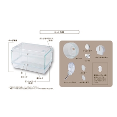 Gex Harmony Cage 360 Plus  - Bộ lồng Hamster bằng thủy tinh ( 36x22x26cm)