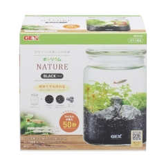 Bộ hồ tiểu cảnh thủy tinh - Gex Bottlium Nature Set Black
