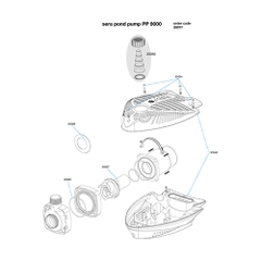 Máy bơm nước hồ cá Koi PP 9000 ( 140W - 9500L/h ) - Sera Pond Pump PP 9000