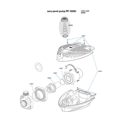 Máy bơm nước hồ cá Koi PP 12000 ( 165W-12000L/h ) - Sera Pond Pump PP 12000