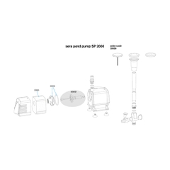 Máy bơm nước hồ cá Koi SP 2000 ( 98W - 2470L/h) - Sera Pond Pump SP 2000