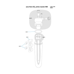 Bộ trộn CO2 500 ( hồ dưới 600 lít ) - Sera Flore CO2 Active Reactor 500